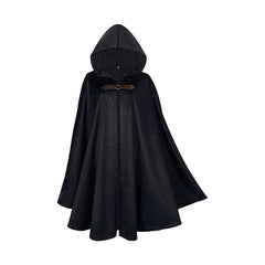 Medieval Deer Suede Cloak Halloween Vintage Battle Warrior Magic Robe Cosplay Costume - Halloweez