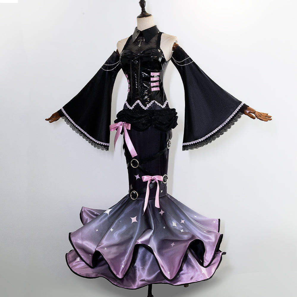 Disfraz de cosplay de Hatsune Miku x Raccoon Luka para Halloween: conjunto de rol de anime premium