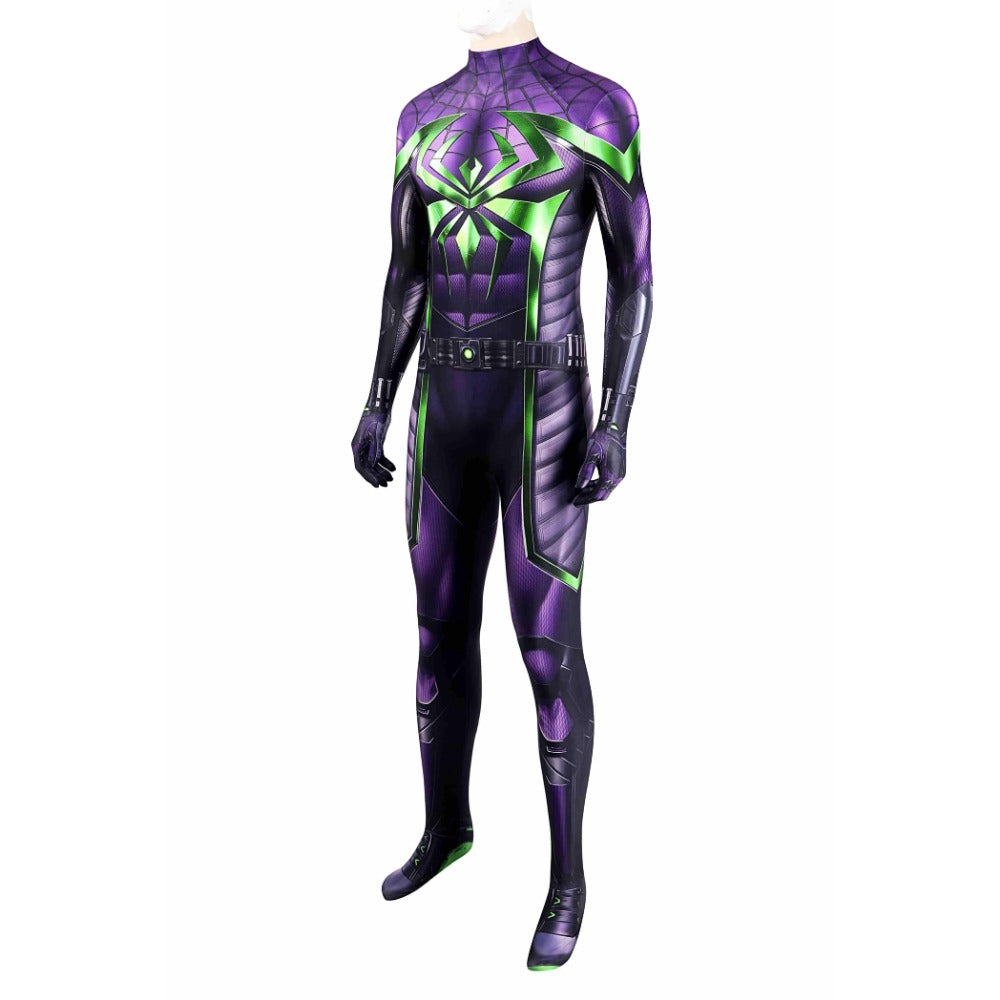 Marvel Spider-Man Miles Morales Purple Reign Suit - Agatha the Witch Cosplay Costume - Halloweez