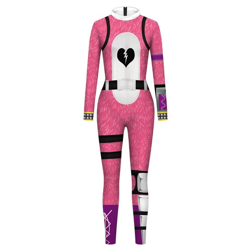 2025 Hot Selling Fortnite Galaxy Warrior Cosplay 3D Print Jumpsuit Elastic Bodysuit Full Body Costume