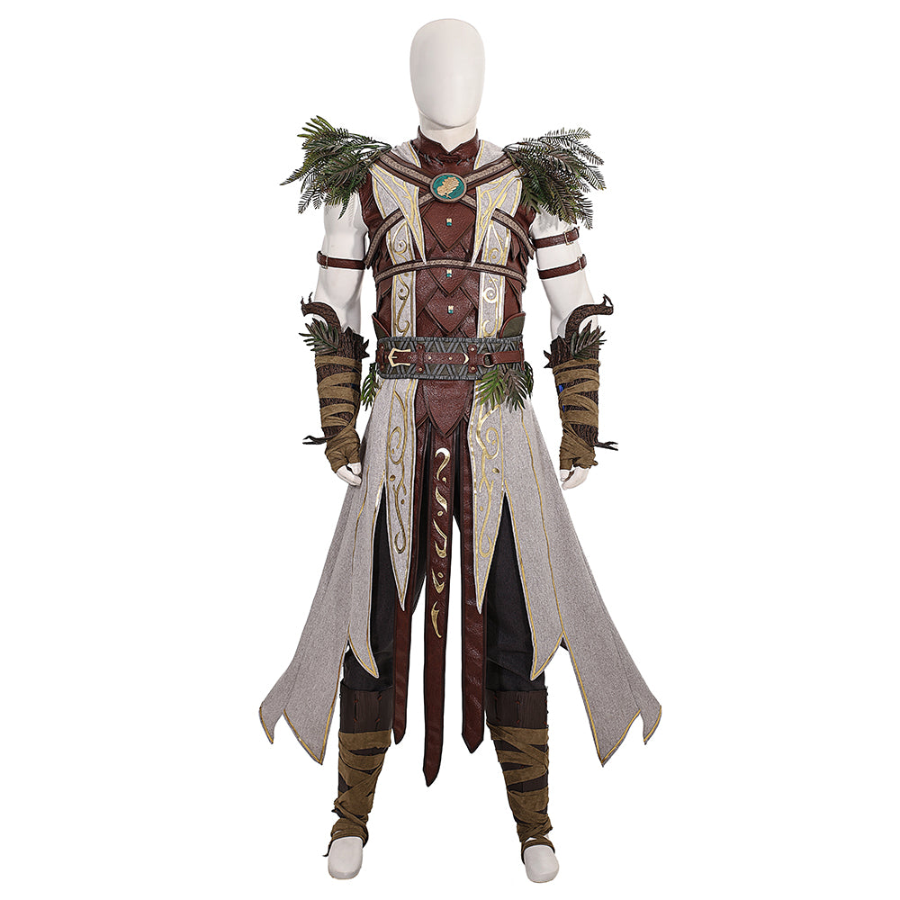Baldur's Gate 3 Halsin Cosplay Costume | Deluxe Edition Druid Outfit for Men | Game Accurate Custom Made Set - Halloweez