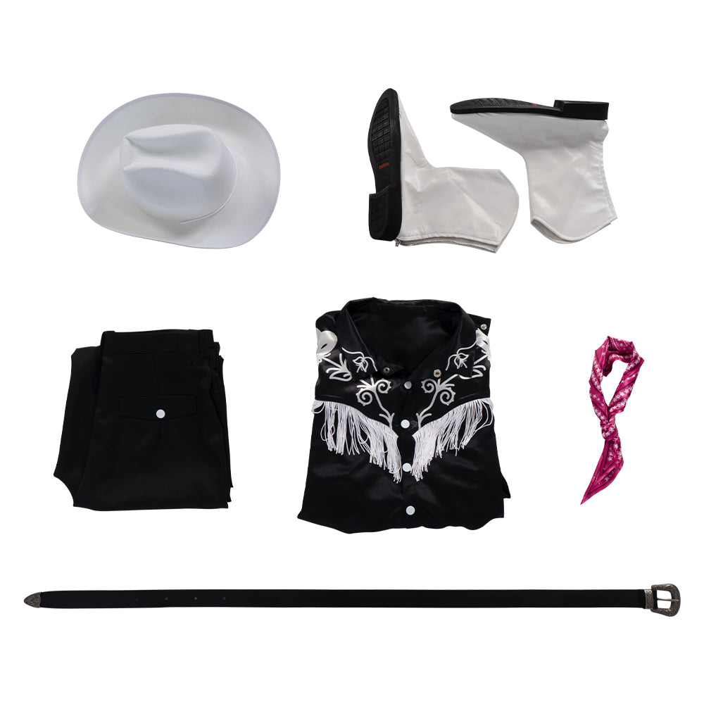 Costume de cosplay Ken du film B pour femme Halloween Carnival 2023 avec chapeau et ceinture par Halloweez