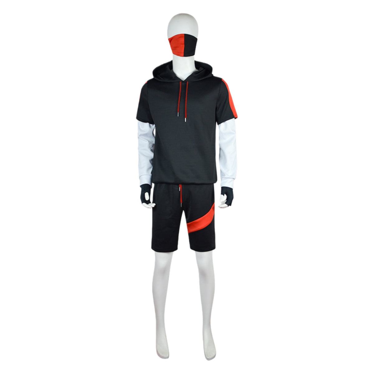 Fortnite Ikonik Skin Cosplay Hoodie - Halloween Gaming Costume for Fortnite Fans - Halloweez