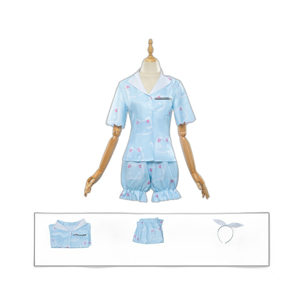 Blue Archive Hase Yuuka Cosplay Women's Pajamas Set - 2D Anime Costume - Halloweez