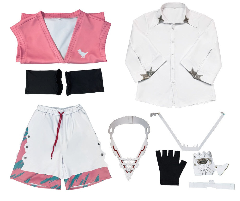 Vtuber Nijisanji Hero Group Akagi Fumi Pre-transformation Cosplay Costume - Halloweez