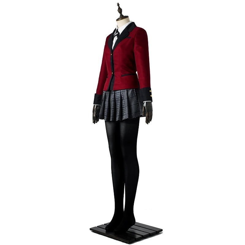 Halloweez Yumeko Jabami Cosplay Outfit - Premium Japanese School Girl Uniform for Halloween & Kakegurui Enthusiasts