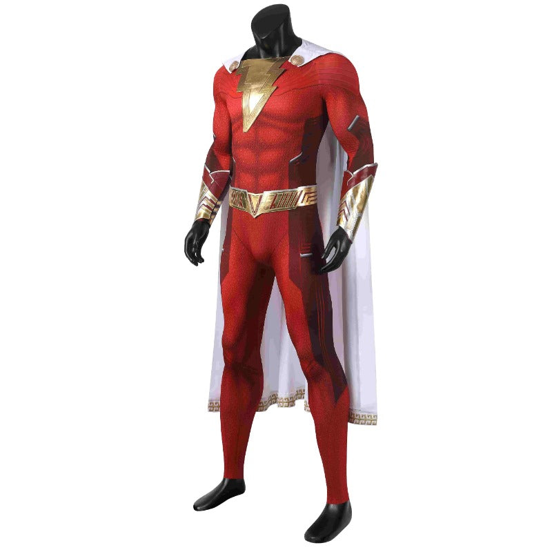 Halloweez Shazam Cosplay Costume for Adults - Perfect for Halloween Parties