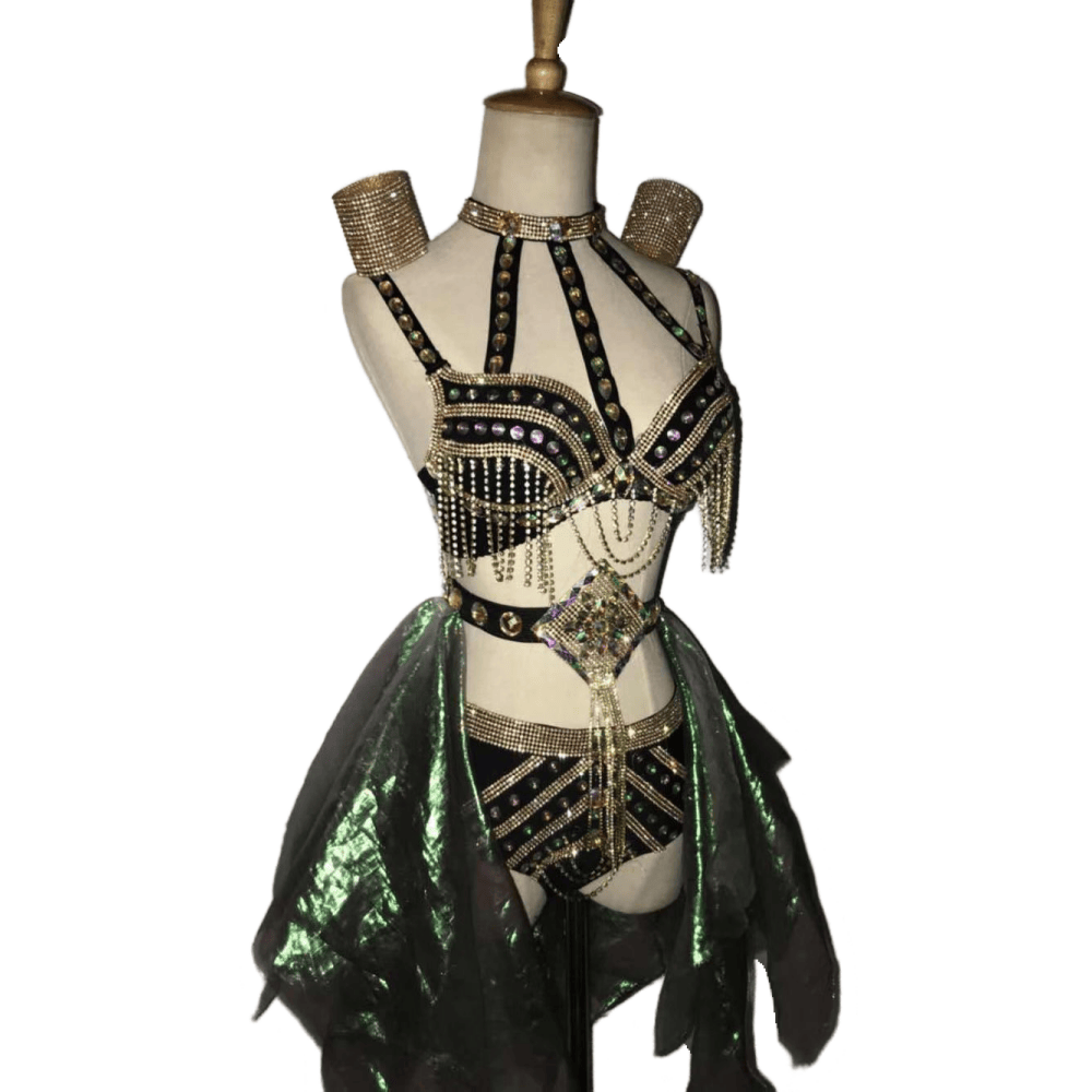 Miao Ethnic Traditional Costume Set - Ancient Phoenix Style Miao Minority Clothing for Women Photography Cosplay - Halloweez