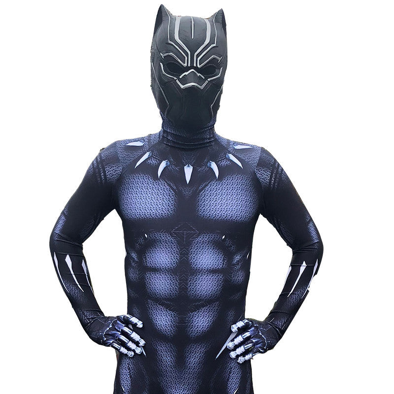 Black Panther Children's Cosplay Costume for Halloween and Christmas - Halloweez