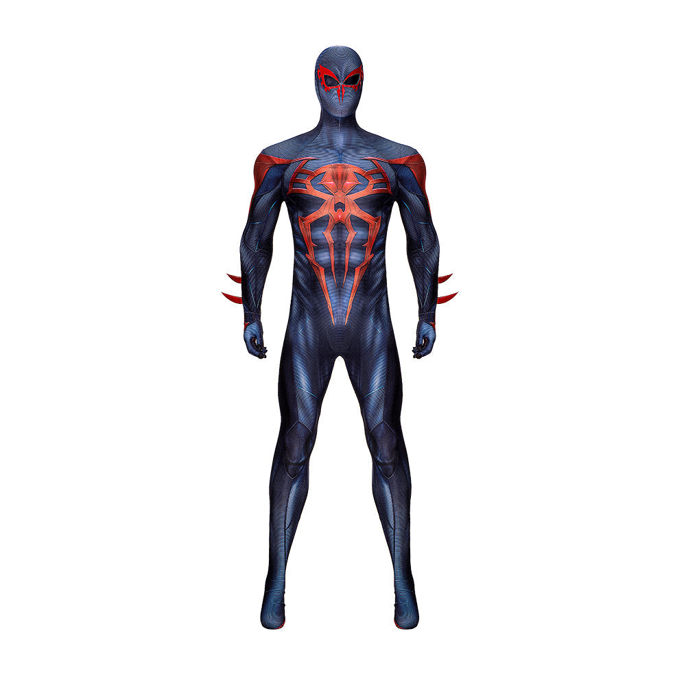 PS4 Spider-Man 2099 Black Suit - Miles Morales Cosplay Costume by Halloweez