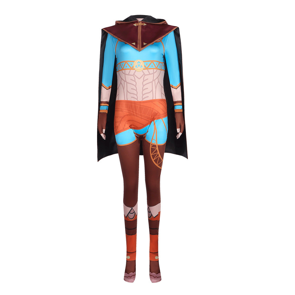 Zelda cosplay costume Breath of the Wild Princess Zelda cos Halloween role play costume - Halloweez