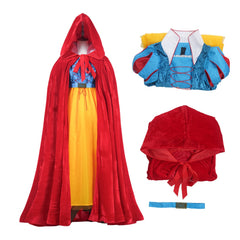 Snow White Costume for Adult, Kids Princess Roleplay Dress Outfit - Halloweez