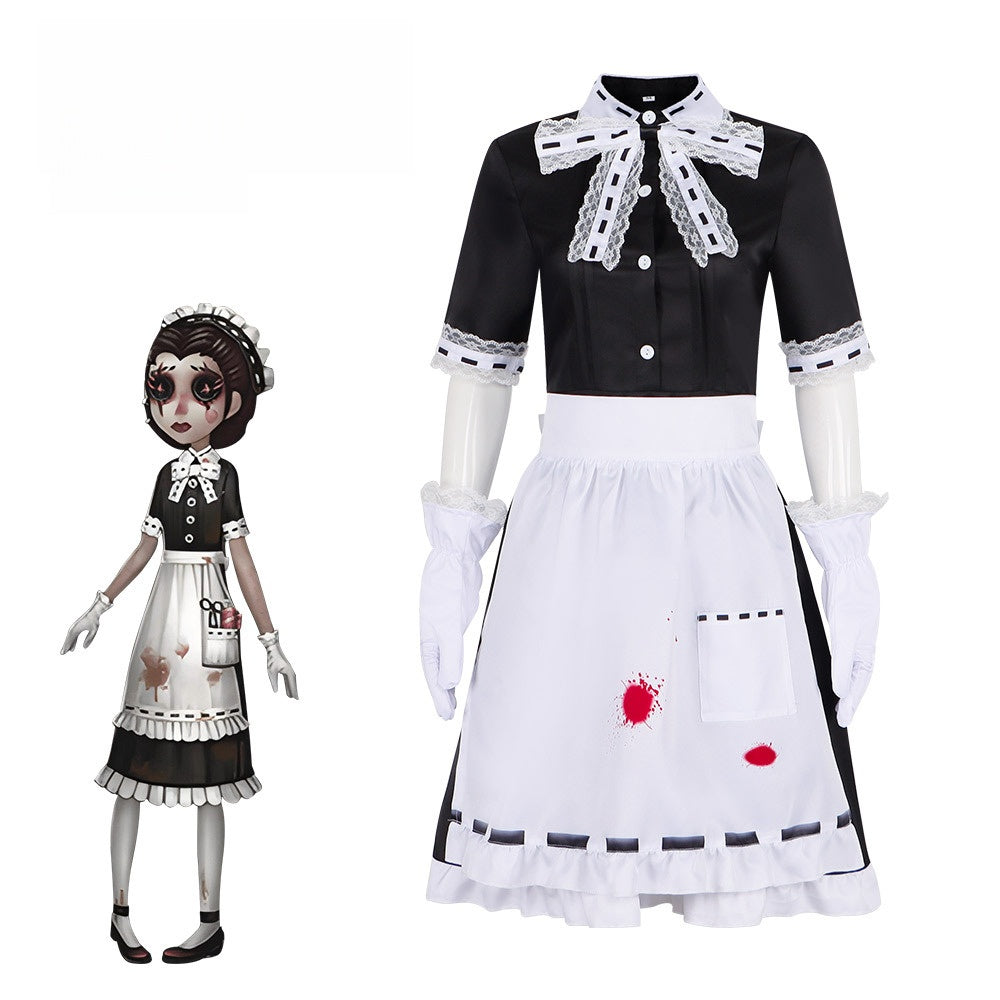Fifth Personality Cosplay Costume Female Doctor Banquet Maid Full Set Anime Game 2D Suit - Halloweez