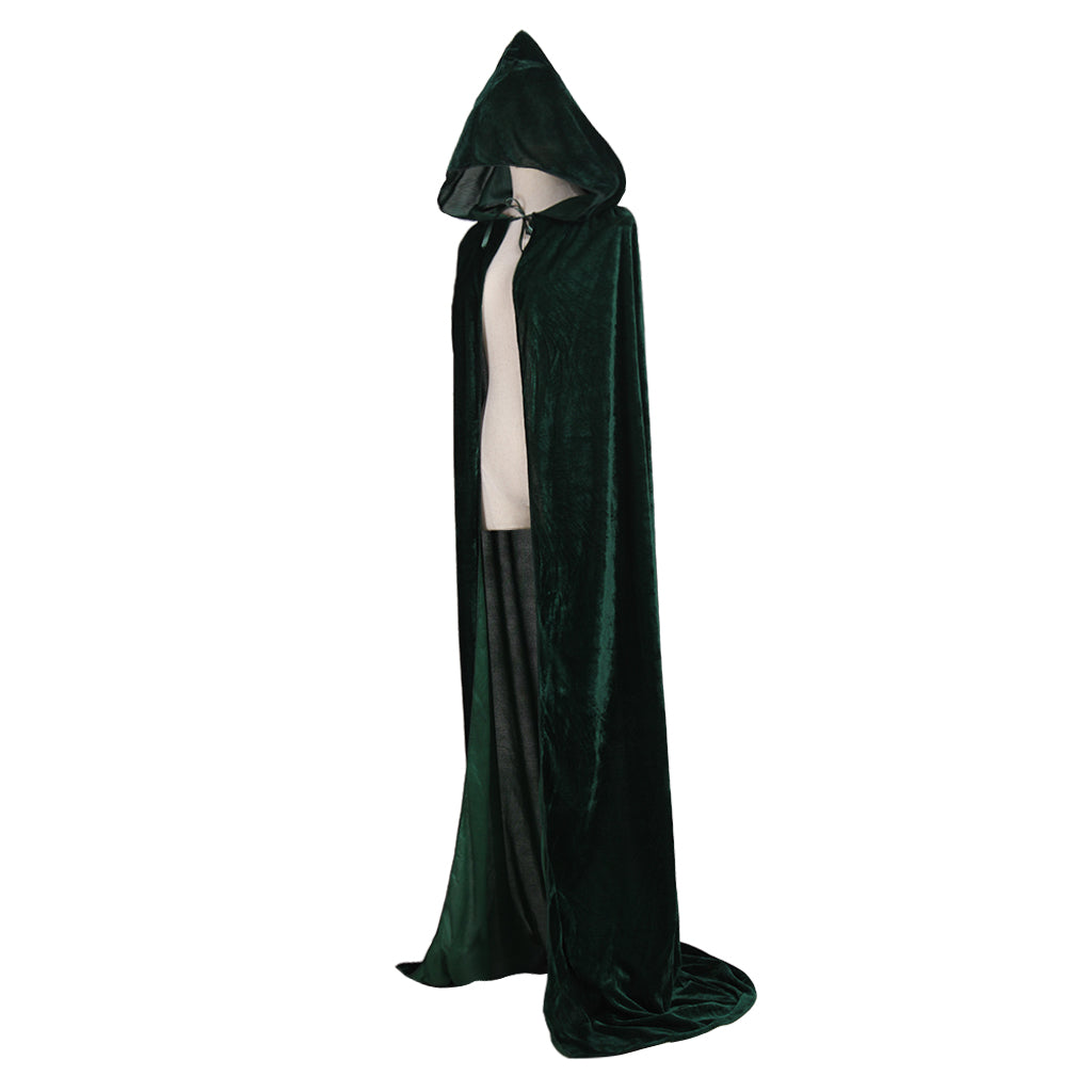 Halloweez Vampire Cape - Authentic Medieval Hooded Robe Cosplay Costume