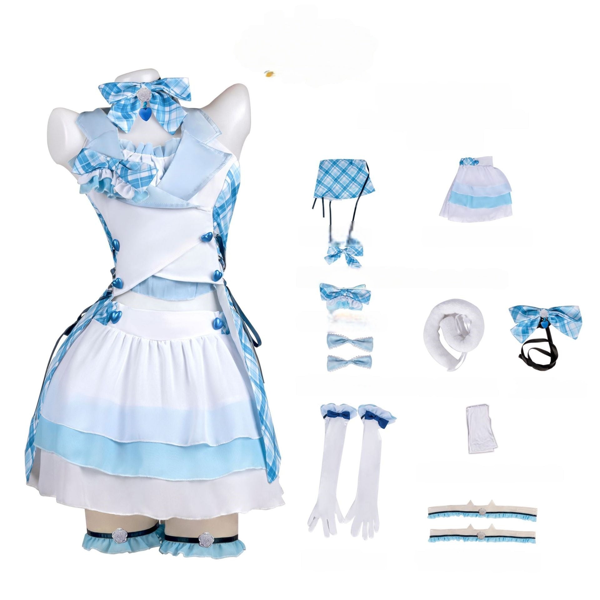 Cat Girl Paradise Anime Cosplay Dress Chocola Vanilla Stage Performance Outfit Daily Wear - Halloweez