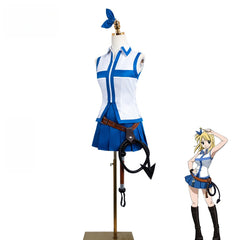 Fairy Tail Lucy Heartfilia Cos Costume Custom, Halloween Stage Outfit