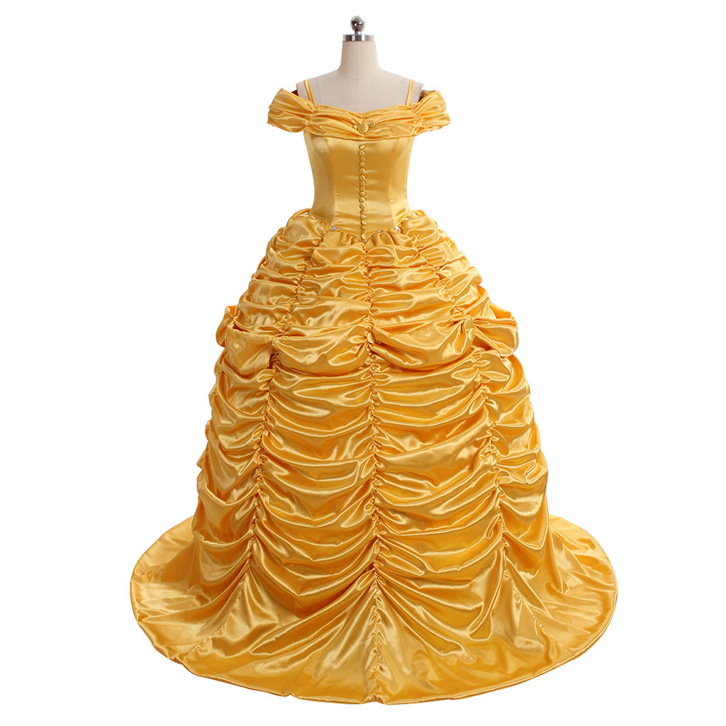 Costume de cosplay Belle pour Halloween | Robe de princesse Disney enchanteresse pour Halloween et cosplay