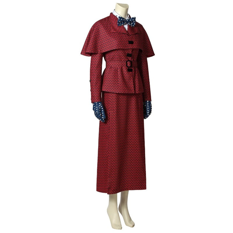 Halloweez Mary Poppins Returns Belle Tiered Cosplay Dress - Timeless Elegance