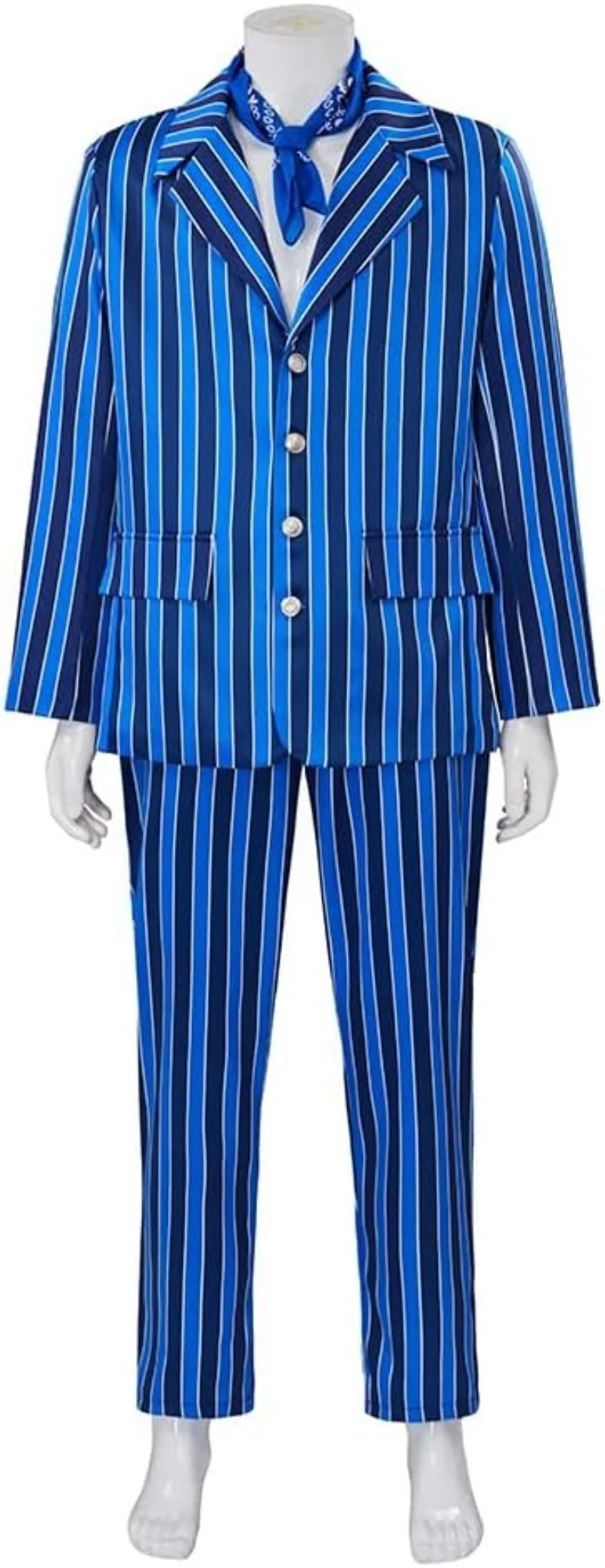 Men's Halloweez Blue Spy Movie Cosplay Costume - Adult 60s Spy Swinger Outfit