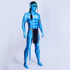Halloweez Jake Sully Avatar: The Way of Water Male Warrior Costume for Halloween & Special Events - Halloweez