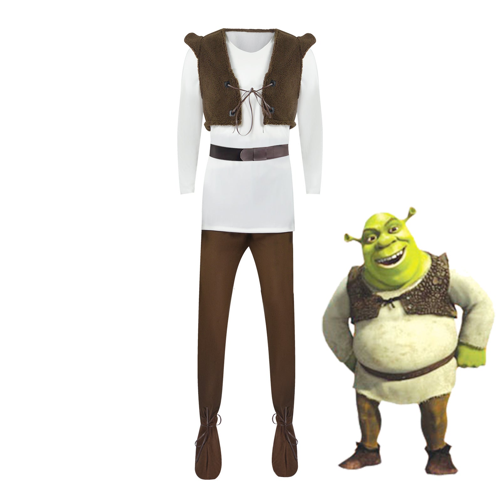 Shrek and Princess Fiona Couple's Costume Set | Movie Cosplay Outfits - Halloweez