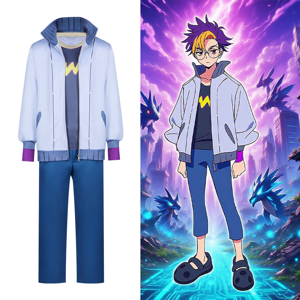 BEATBREAK Digimon Rhythm Breaker Cosplay Costume Takeru Takaishi Cos Outfit Anime Game Performance Suit