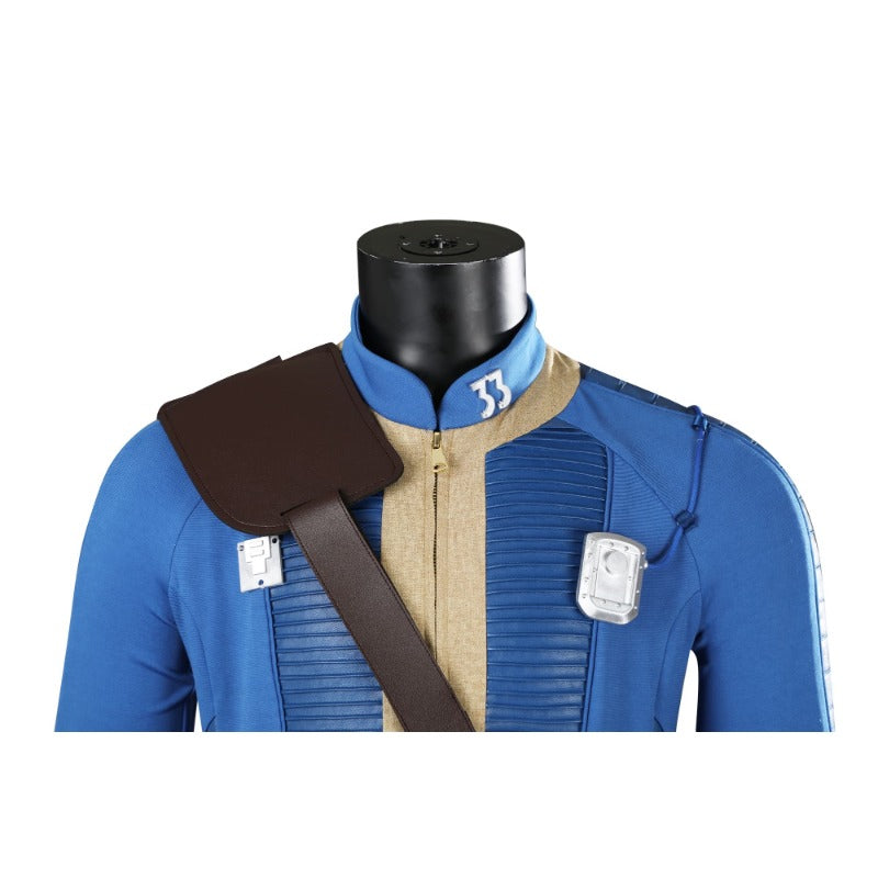 Halloweez Exclusive: Fallout Overseer Hank Cosplay Costume for Men - Perfect for Halloween Carnivals - Halloweez