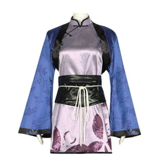 Black Butler Ciel Phantomhive Blue Cat Cheongsam Anime Cosplay Dress Halloween Costume