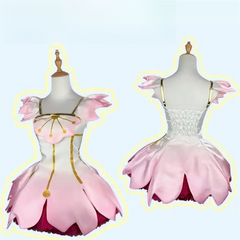 Cardcaptor Sakura Cosplay Costume, Custom Cherry Blossom Battle Dress for Halloween Comic Con