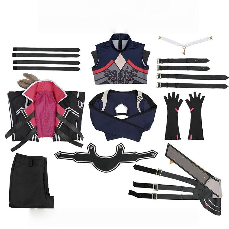 Rainbow vtuber Lauren Iroas Anniversary Anime Cosplay Costume Set - Nijisanji Collection - Halloweez