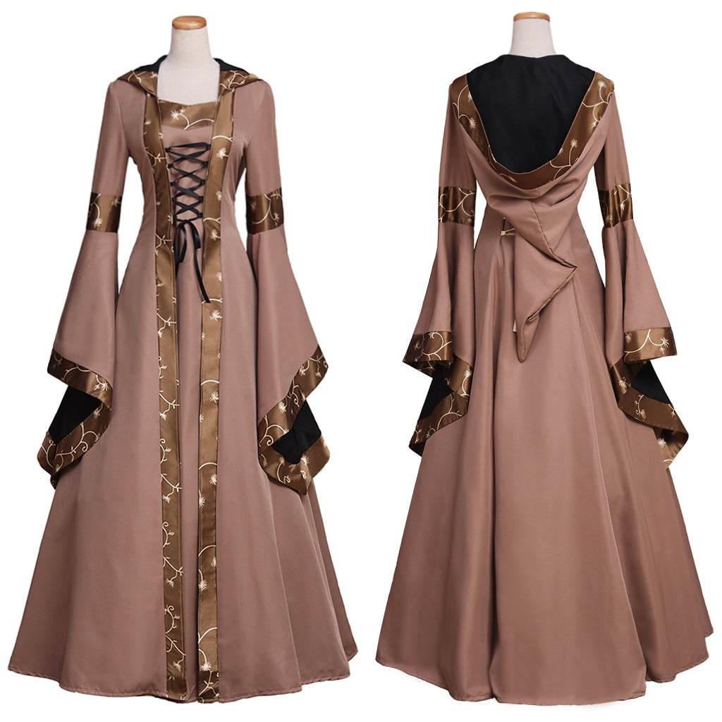 Elegant Medieval Retro Dress for Halloween, Carnival & Cosplay Events - Halloweez Brand