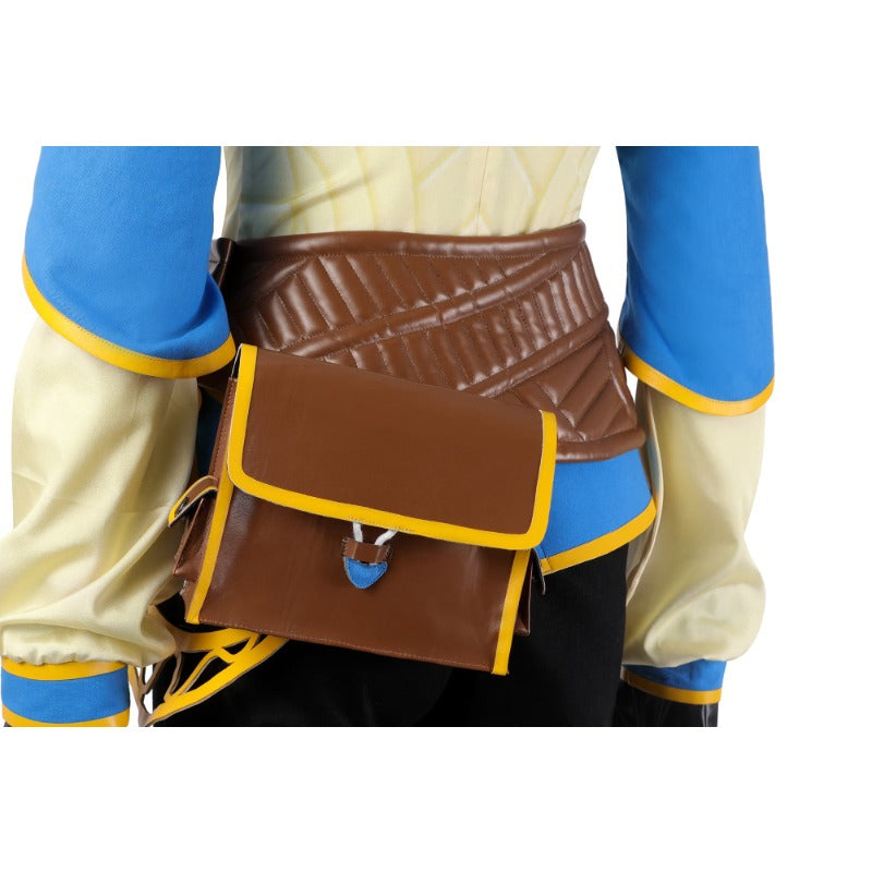 Costume de cosplay bleu de la princesse Zelda d'Halloween - Tenue inspirée de Breath of the Wild pour Halloween et événements spéciaux