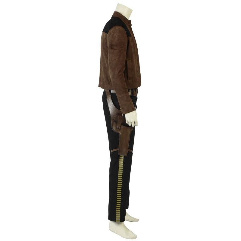 Halloweez Han Solo Cosplay Set - Jacket, Pants, Belt for Star Wars Fans - Halloweez