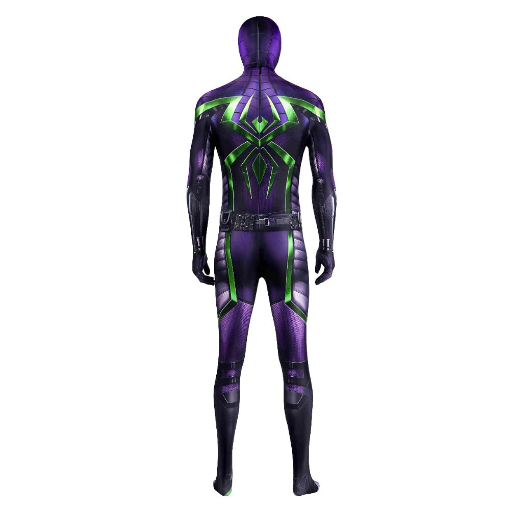 Marvel Spider-Man Miles Morales Purple Reign Suit - Agatha the Witch Cosplay Costume - Halloweez