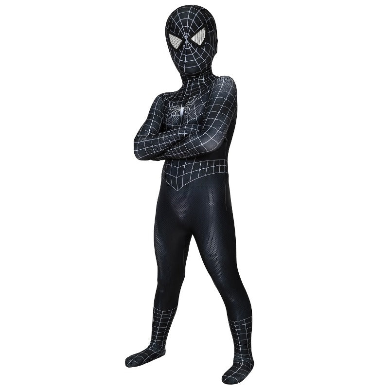 Halloweez Kids Venom Cosplay Costume - Spider-Man 3 3D Printed Suit