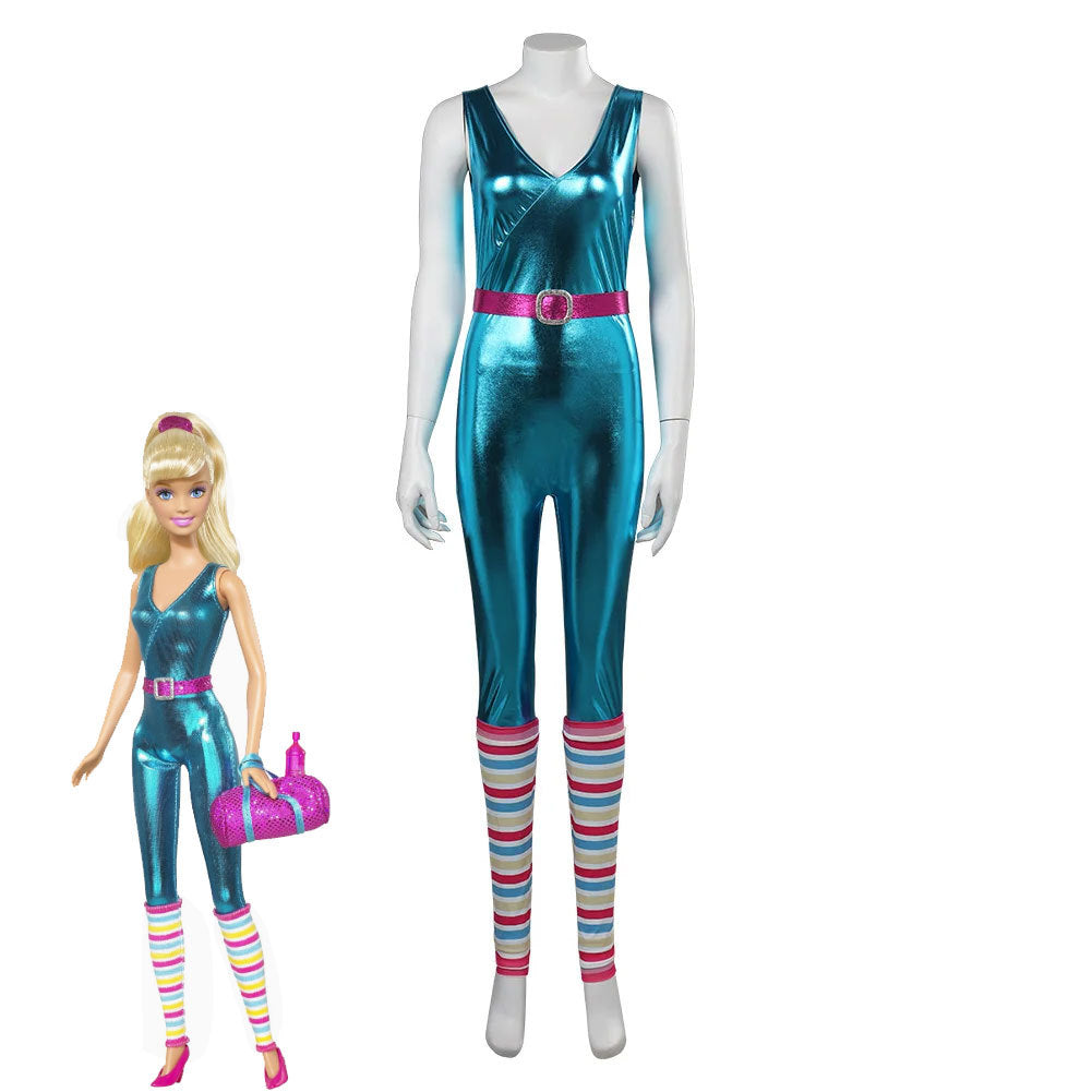 Barbie Millicent Roberts Cosplay Jumpsuit - Barbara Halloween Princess Bodysuit with Belt - Halloweez