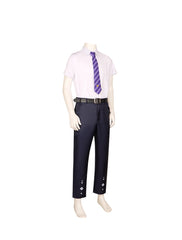 Genshin Impact Kamisato Ayato Cosplay Costume Full Set - Xicha Collab Anime Outfit for Men - Halloweez