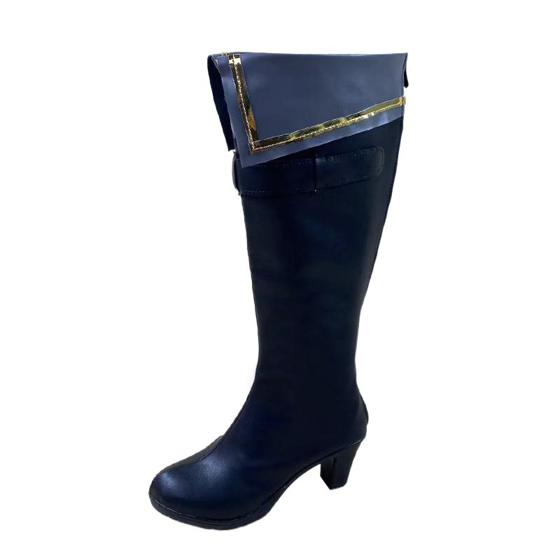 1939 Eternal Feather Taffy Cosplay Shoes for Anime Game Characters and Comic Con Performances - Halloweez