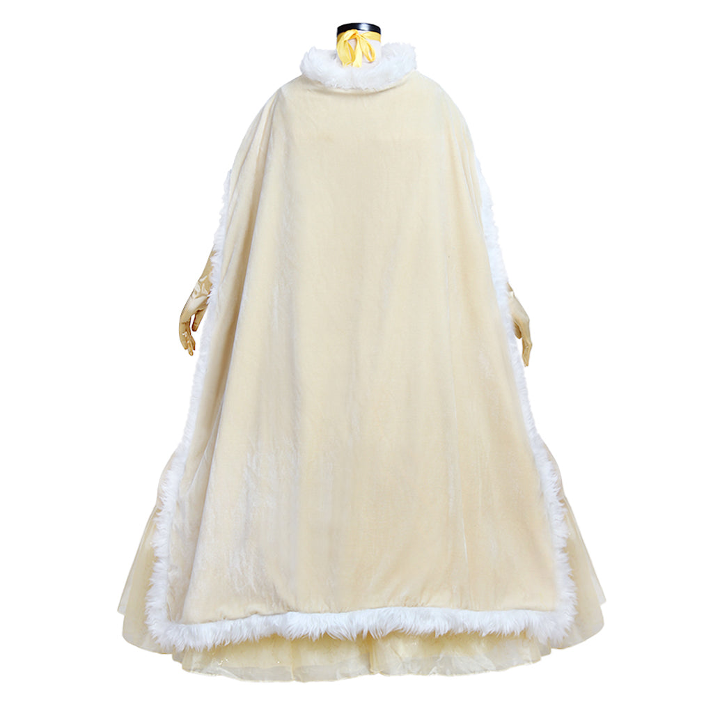 Costume de cosplay Belle pour Halloween | Robe de princesse Disney enchanteresse pour Halloween et cosplay