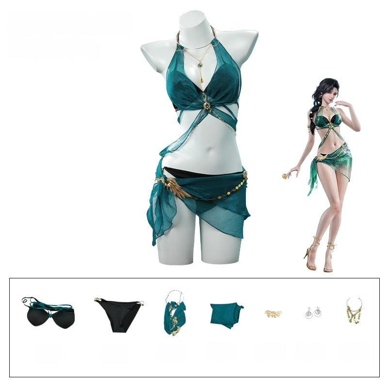 Naraka: Bladepoint Canaan Cosplay Costume - Original Skin Anime Swimwear - Halloweez