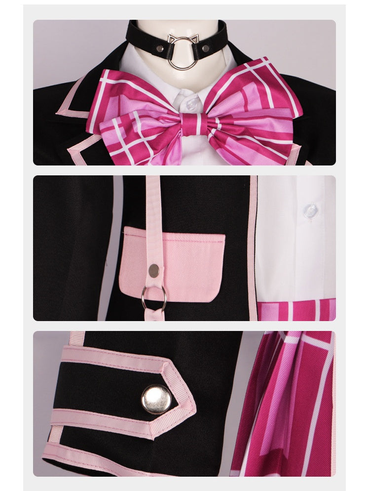 Virtual VTuber Minato Aqua Cosplay School Uniform Lolita J Uniform Student Outfit - Halloweez