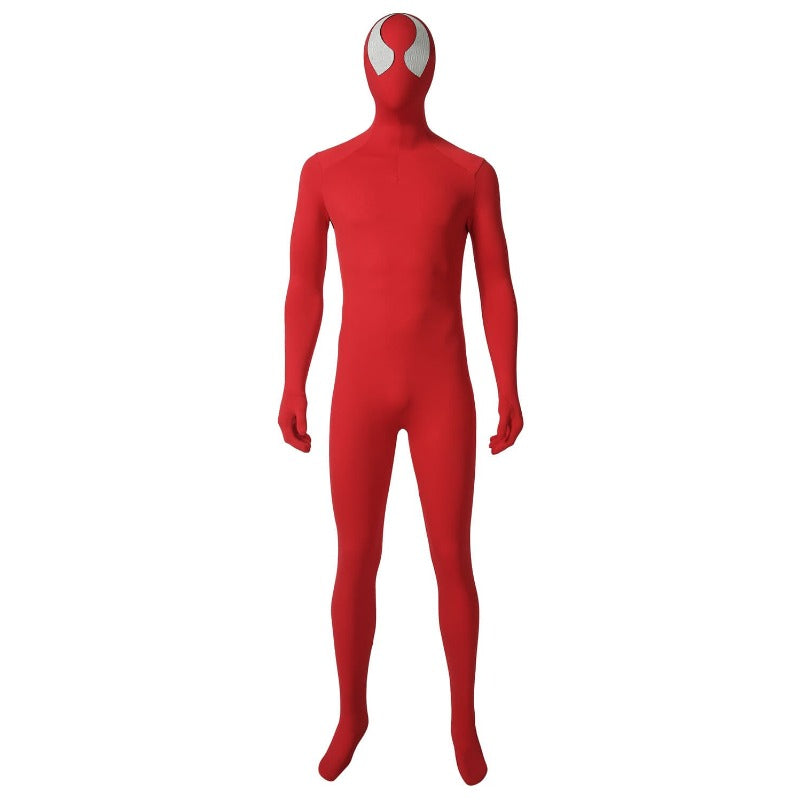 Halloweez Scarlet Spider Ben Reilly Cosplay Costume - Premium Spider-Verse Suit