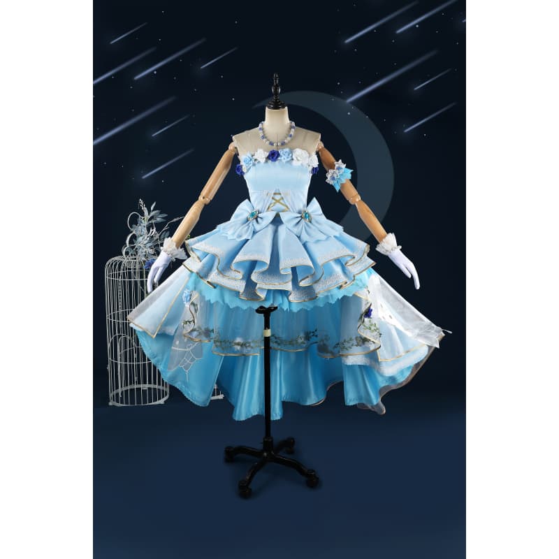LoveLive! Aqours Watanabe You Starry Wedding Bride Cosplay Full Dress