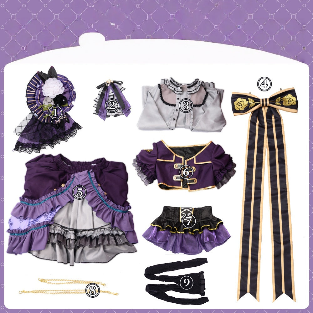 Bangdream Roselia Platinum Rinko 2D Cos Anime Game Costume Women's Outfit - Halloweez
