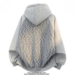 Men's American Color‑Block Zip Hooded Jacket,Fashion Autumn Street Outerwear Custom