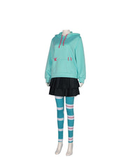 Animation Wreck-It Ralph 2 Vanellope von Schweetz Cosplay Costume Hoodie for Girls and Children - Halloweez