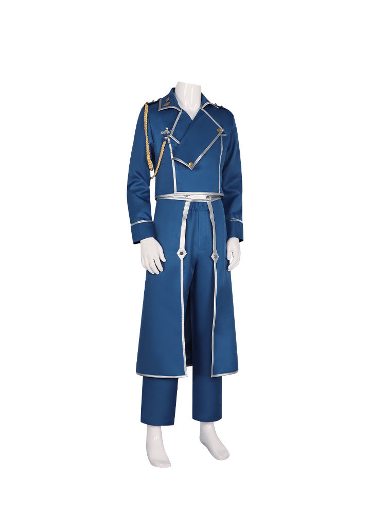 Roy Mustang Cosplay Costume - Fullmetal Alchemist Anime Outfit for Halloween and Performance - Halloweez