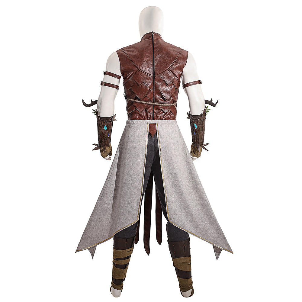 Baldur's Gate 3 Halsin Cosplay Costume | Deluxe Edition Druid Outfit for Men | Game Accurate Custom Made Set - Halloweez