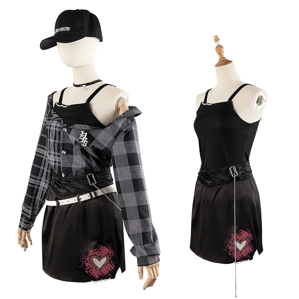 Project Sekai Kohane Azusawa Anime Cosplay Women's Bodycon Short Skirt Set - Halloweez