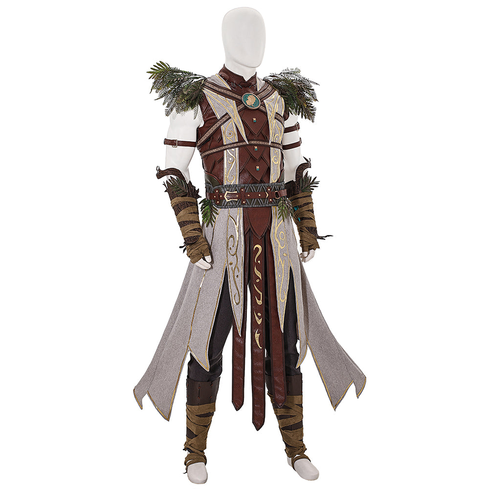 Baldur's Gate 3 Halsin Cosplay Costume | Deluxe Edition Druid Outfit for Men | Game Accurate Custom Made Set - Halloweez